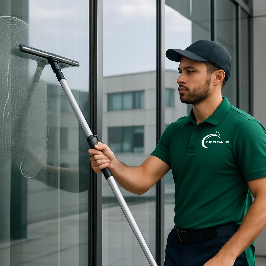 Glasbewassing van kantoorramen door The Cleaning